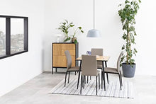 Actona Cassettiera Seaford III Rovere Naturale Nero