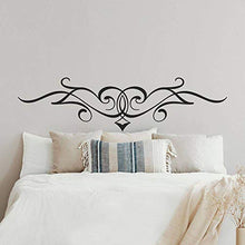 T-MK437 - Adesivi per testiera del letto, 36 x 140 cm, colore: Nero