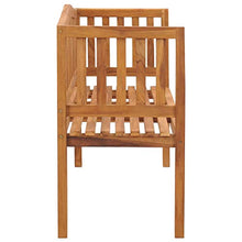 E E-NICES Panchina da Giardino 150 cm in Legno Massello di Teak