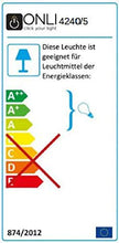 Onli 4240/5 Lampadario, Marrone, metallo;vetro