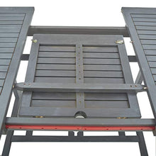 E E-NICES Tavolo da Giardino Grigio 200x100x74 cm in Legno di Acacia