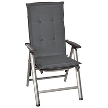 Beautissu Cuscino per Sedia a Sdraio Loft HL 120x50x6cm Resistente e Comodo Anche per sedie reclinabili, spiaggine e poltrone - Grigio