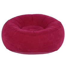 Fdit - Divano gonfiabile da esterno e interno, pieghevole, per lettura, divano singolo, ergonomico, per soggiorno, balcone, giardino, colore: rosso
