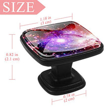 Galaxy and nebula background Pomelli per Porta Set di 4 Pomelli per Mobili Manopole per Cassetti Cucina Armadio Vetro