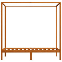 FAMIROSA Giroletto con Baldacchino 2 Cassetti in Legno di Pino 100x200 cm