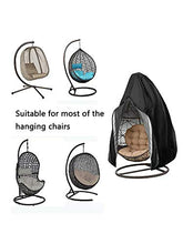 Nachar Outdoor Hanging Egg - Rivestimento per sedia impermeabile per patio, con chiusura lampo