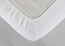 BiancheriaWeb Traversa Coprimaterasso per Letto in Spugna 100% Cotone Jacquard Made in Italy Angoli Elasticizzati Matrimoniale Bianco