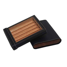 ZLMMY Gift Box in Pelle di Superficie portasigarette Uomo - Portatile Pelle Cigar Box Cigar Box umidificazione Box