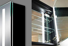Lux-Aqua MBC10070DP Armadietto da Bagno, Alluminio, Nero/Specchio, 1000x700x135mm