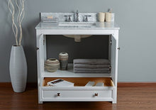 Rubeza - Mobiletto di lusso Brooklyn, 900 mm, colore: Bianco