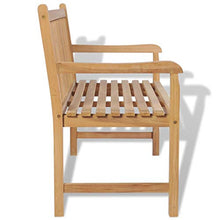 mewmewcat Panchina da Giardino 150 cm in Teak per Esterni