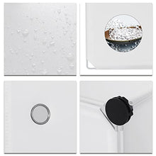 eSituro Armadio a 6 Cubi, Armadietto Guardaroba Modulare, Scarpiera Componibile con Ante ad Occhiello, Organizzatore per Camera da Letto, Corridoio, 96x30x96cm, Bianco