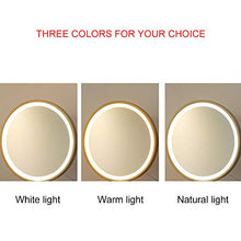 Specchio per Trucco Specchio a Luce LED Illuminato, Specchio per Trucco, con Lampadine LED Dimmerabili e Design Touch-Control con LED Luci, 3 modalità di Colore