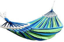 WMYATING Hammock Portable Hammock Outdoor Amaca Giardino Giardino Sport Casa Viaggi Camping Swing Canvas Stripe Hang Bed Hammock Leggero Portatile