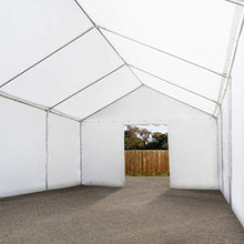 TOOLPORT Tendone Deposito 4 x 6 m PVC ca. 500g/m² Grigio Gazebo Magazzino Tenda Capannone
