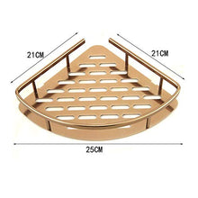 UWY Portaoggetti per Doccia Antico Europeo Supporto per Parete WC Mensola per Bagno Scaffale a Doppio Livello Cornice angolare in Ottone Cestino per Organizer in Alluminio per Hotel anodizzato c
