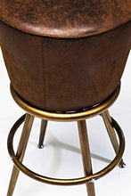 Kare Design Sgabello Bar Lady Rock Vintage, Marrone, 74x48x48cm