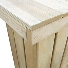 SKM Set da Pranzo da Giardino 5 pz in Legno di Pino Impregnato (92kg)