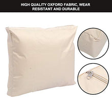 Yagosodee Fodera per Letto Pieghevole Fodera per Mobili Impermeabile Antipolvere per Uso Esterno in Giardino (Beige)