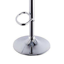 Vendideur Pro - Set di 4 sgabelli da bar regolabili in plastica ABS grigia, altezza regolabile su manico 84-104 cm