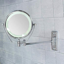 Belleashy Specchio Trucco 7x Ingrandimento LED Specchio Trucco Cosmetico Doppio Lato Vanità 6 "Specchi Portatile Illuminato Per Bagno