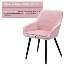 Sigtua Sedia da Pranzo, Poltrona, Poltrona Trucco, Bracciolo Schienale, Stile Semplice, Adatta per Sala da Pranzo, Camera da Letto, Studio, Salone, ecc. Colore: Roso