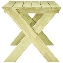 E E-NICES Tavolo da Giardino 170x73x70 cm in Legno di Pino Impregnato