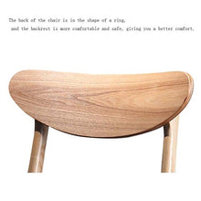 JGHGO Dining Chair Balcone Sedia di Legno Solido Schienale Chair Casa Sedia di Svago di Studio