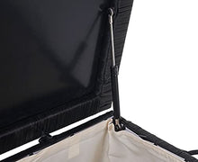 Mendler Baule Contenitore da Esterno HWC-D88 polyrattan ~ Premium 170l Nero