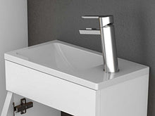 Sieper Badmöbel Gabun mobili da Bagno con lavabo e Armadio in Ceramica 400 mm Bianco Chiaro Made in Germany