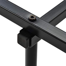 WGYDREAM Letto Base per Rete Solida in Metallo con Struttura del Letto Robusta Nera