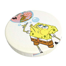 Spongebob - Coprisgabello da bar rotondo per sgabello, lavabile, elastico, per sgabelli rotondi da 35,6 cm