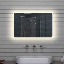 Lux-aqua - Specchio da bagno a LED, 70 x 50 cm, M1575, 70 x 50 x 3 cm