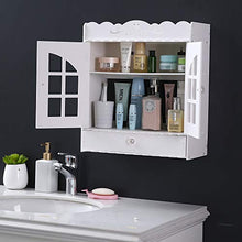 Blanketswarm - Armadietto da bagno in PVC non perforato, con cassetto, colore: Bianco
