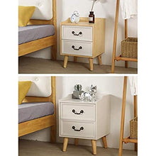 Comodino Comodino con cassetti in Legno massello, con Forte capacità di Cuscinetto per Camera da Letto, Studio, ECC. Bellissimo. B