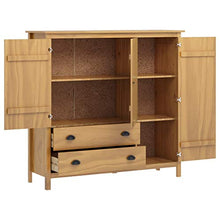 FAMIROSA Armadio a 3 Ante Hill Range 142x45x137 cm Legno Massello di Pino