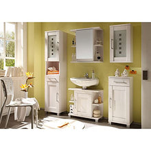 Stella Trading Poseidon - Armadietto da Bagno, in Legno di larice, 38 x 68 x 21 cm