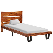 Wakects - Struttura in legno per letto singolo, con piede basso, 90 cm