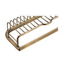 Storage shelf Cestino portaoggetti da Parete in Ottone Anticato