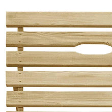 SKM Lettino Prendisole in Legno di Pino Impregnato