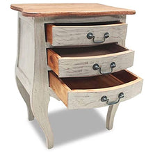 vidaXL Comodino in Legno Massello di Recupero 48x35x64cm Cassettiera Mobiletto