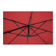 Uniprodo Ombrellone Decentrato Ombrello da Giardino Uni_Umbrella_2SQ250BO (Bordeaux, Rotondo, Ø 250 cm, Girevole)