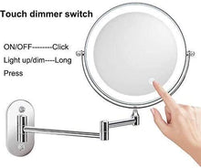 Specchio 7X Trucco LED 2-Face Touch Dimellente Dimellente LED Luci a Muro Specchi da Bagno Specchi da Bagno 8 Pollici