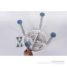 ZZFF - Sgabello girevole antiscivolo per vasca da bagno, altezza regolabile, per donna incinta, per vasca da bagno e doccia (colore: blu)