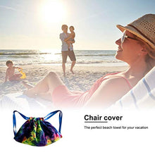 Ishine - Telo da spiaggia per chaise lounge, antiscivolo, con tasche laterali, telo mare