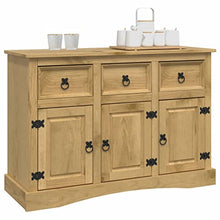 vidaXL Credenza Legno Messicano Corona Range 132x43x78 cm Baule Madia Cassetti