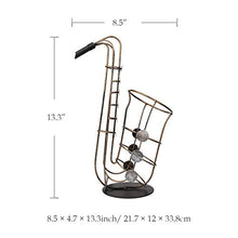 Tooarts, supporto per bottiglie di vino, decorazione per la casa Saxophone