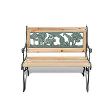 Zerone- Panca da Giardino per Bambini in Legno 80 cm,Panchine da Esterno con Braccioli