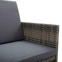 FAMIROSA Sedie da Giardino 2 pz con Cuscini in Polyrattan Grigio-1907