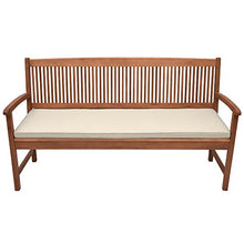 Beautissu Cuscino per panche Base BK 120x48x5cm Lungo e Comodo per sedili di panchine Giardino Balcone terrazzo - Beige